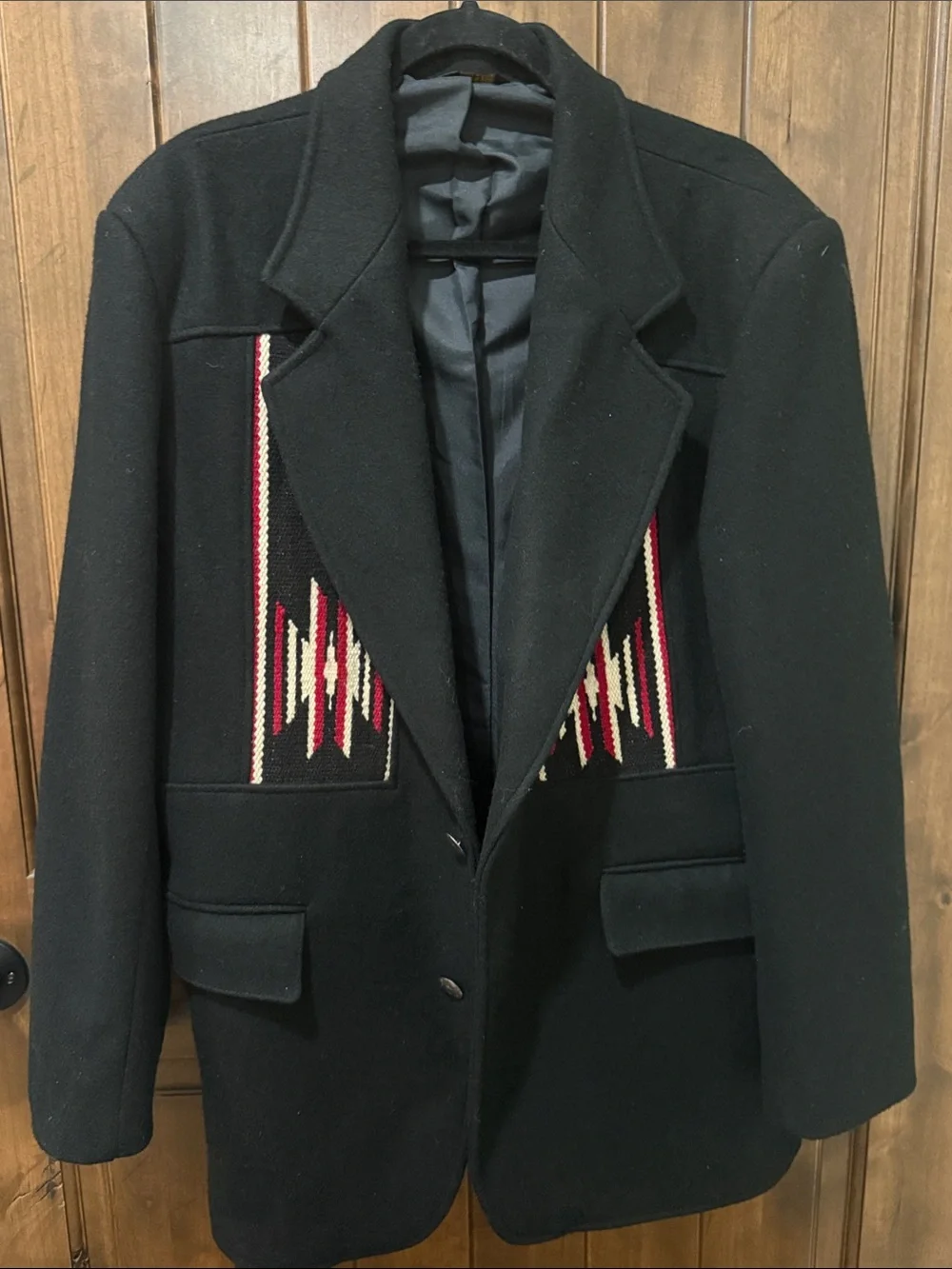 PIONEER Wear *Vintage*  Western Blazer with Embroidered Red and Cream accent